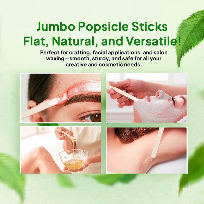 بيرفيكت ستيكس أعواد حرفية من خشب البتولا جامبو من بيرفكت ستيكس، 6 × 3/4 بوصة، طبيعية، عدد 500، صنع في الولايات المتحدة الأمريكية - Image 4